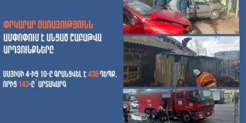 ՆԳՆ օպերատիվ կենտրոնը նախորդ շաբաթ գրանցել է 438 դեպք. զոհվել է 11 մարդ